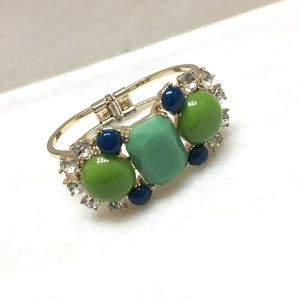 Banana Republic | Gold Green Cuff Bracelet